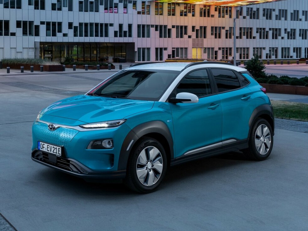 Коврики ЭВА "EVA сота" для Hyundai Kona Electric (suv / OS) 2018 - Н.В., черные, 5шт.