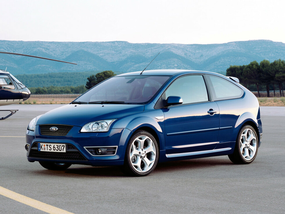 Коврики ЭВА "EVA ромб" для Ford Focus ST II (хэтчбек 5 дв / CB4) 2005 - 2008, серые, 5шт.