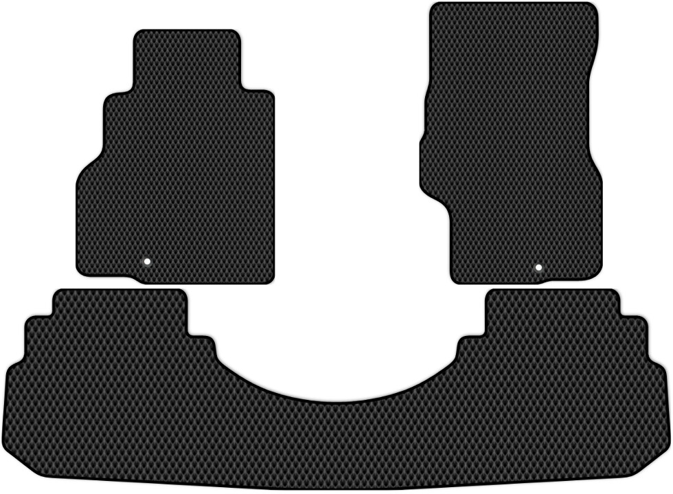 Коврики ЭВА "EVA сота" для Infiniti М45 (седан / Y50) 2005 - 2007, черные, 3шт.